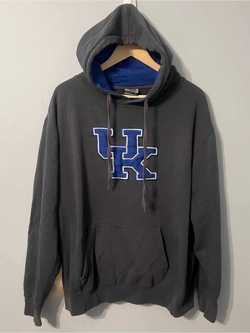 University of Kentucky UofK Hoodie Men’s XL Gray Pullover NCAA Sweatshirt